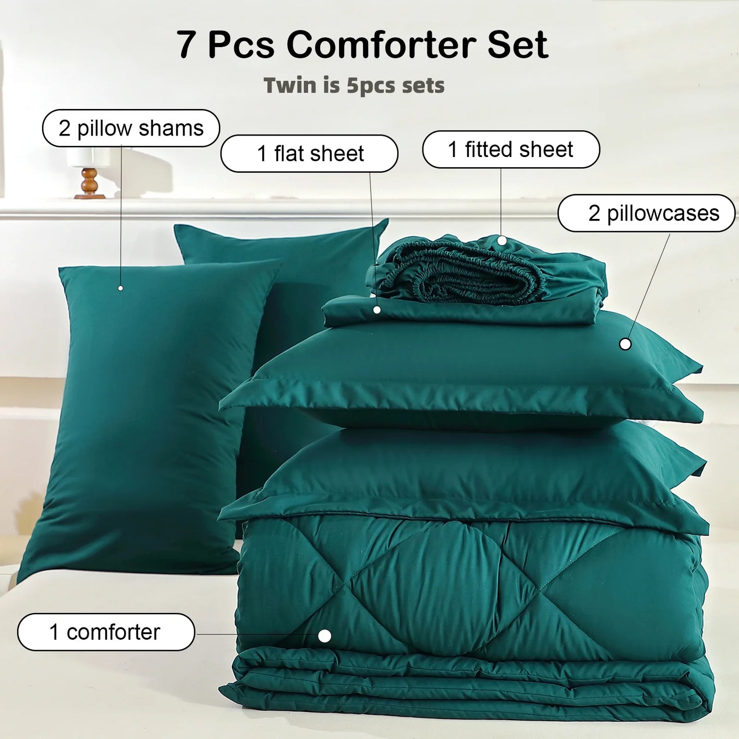 EasYum Bedding Sets With Comforter And Pillowcases For Home