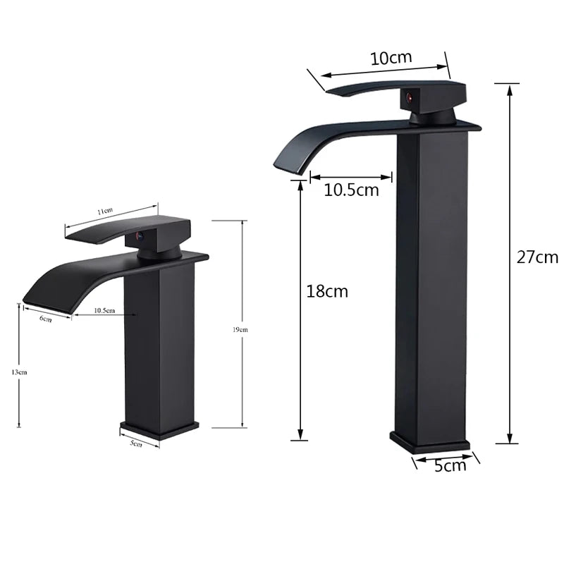 Dfrkjhre Copper Core Waterfall Basin Faucet Bathroom And Kitchen