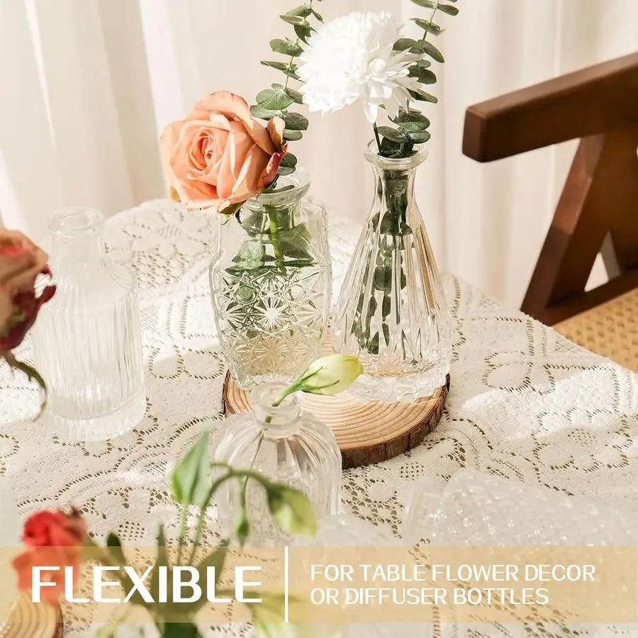Bud Vase Set of 32 Glass Vases for Wedding Centerpieces