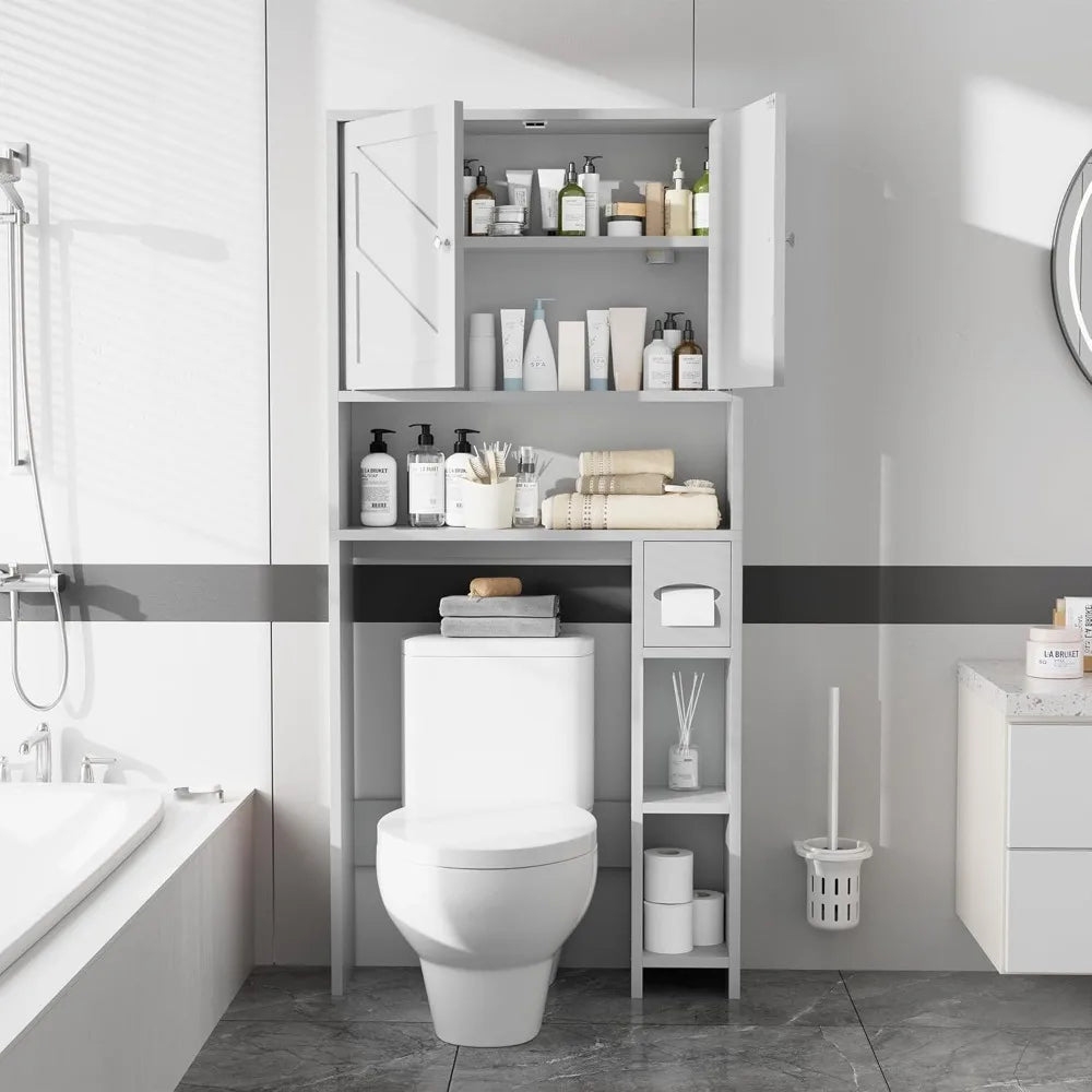 Over Toilet Storage Cabinet With Toilet Paper Holder