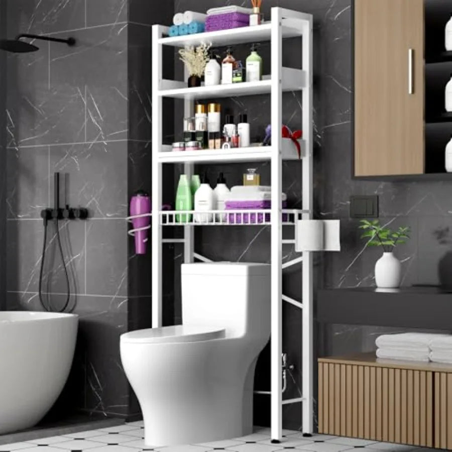 Over The Toilet Storage Rack 4 Tier Bathroom Organizer Freestanding