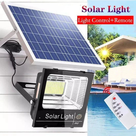 400W LED Solar Flood Light With Aluminum Panel For Garden