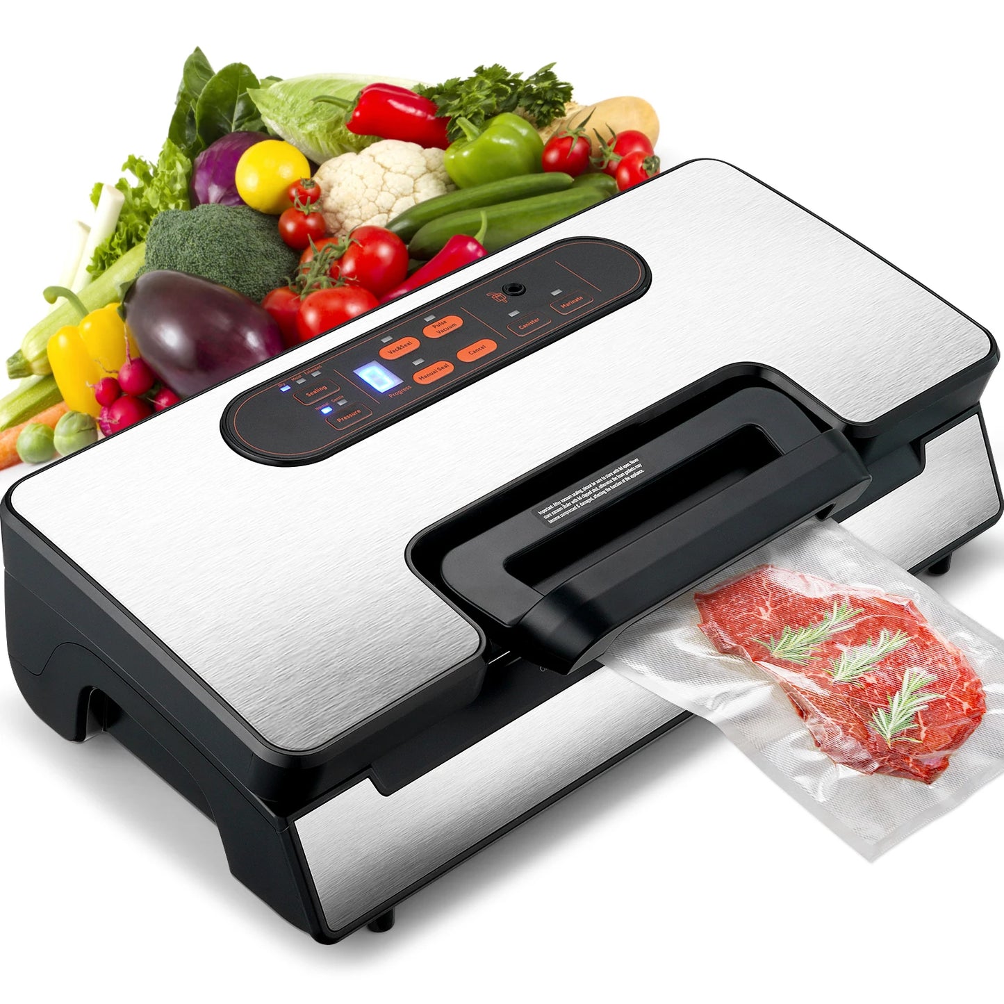 SucceBuy Vacuum Sealer Machine With Free Vacuum Bags Included
