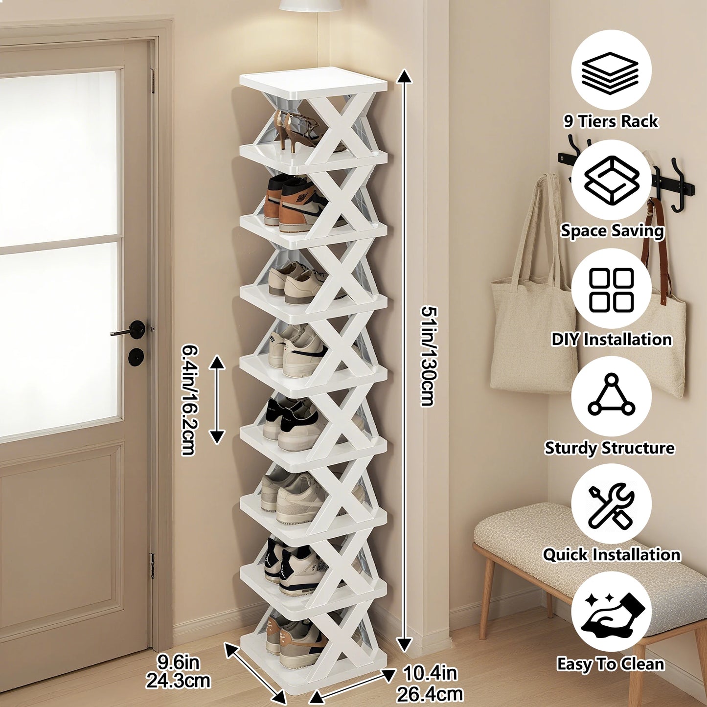 Detachable Shoe Rack Storage Organizer Multi Layer Shelf Cabinet