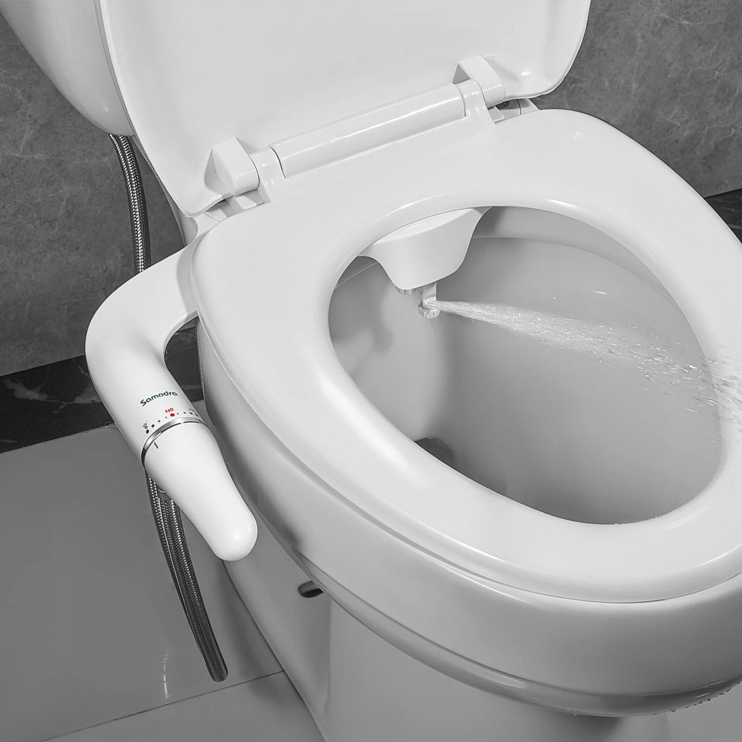 SAMODRA Ultra-Slim Bidet Seat Attachment With Adjustable Water Pressure